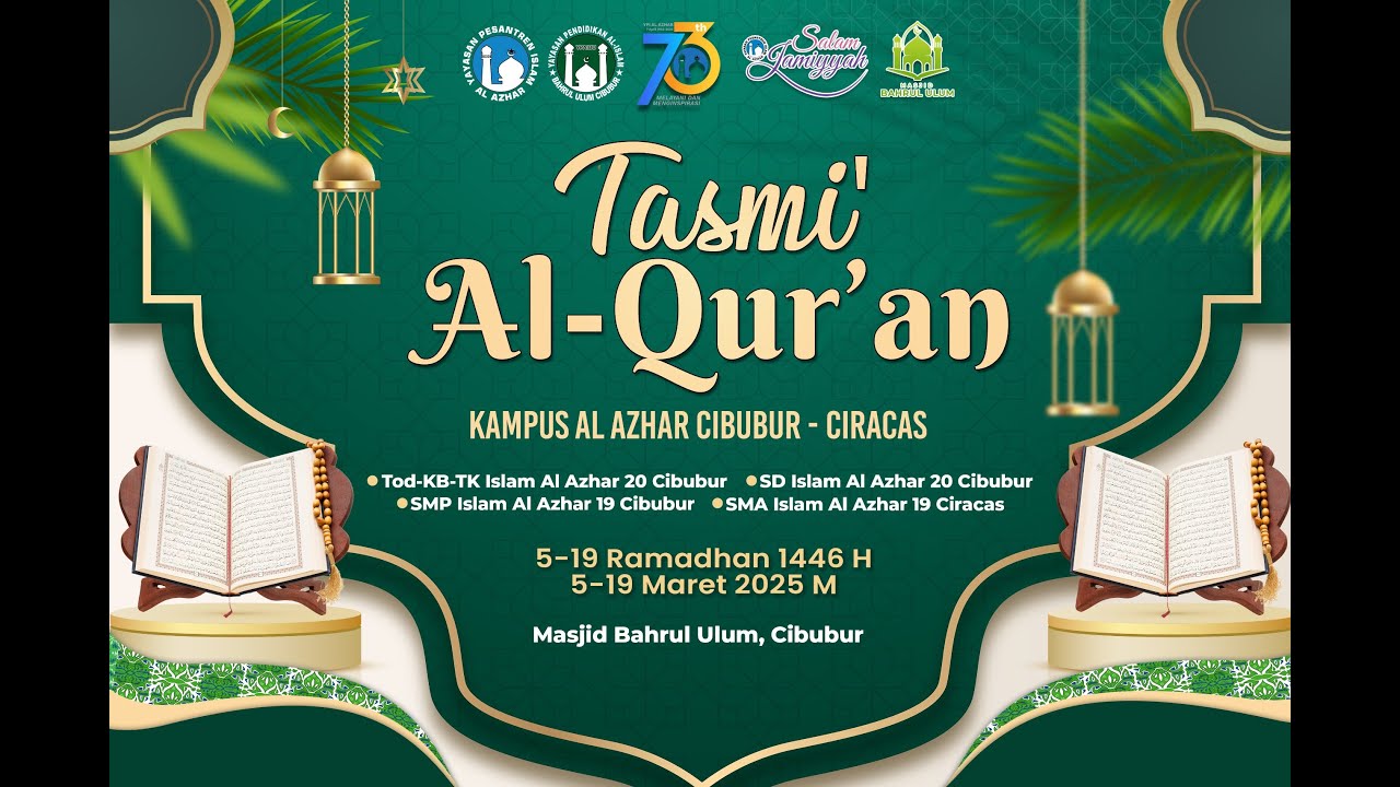 Tasmi Al-Qur'an l Minggu, 16 Maret 2025/ 16 Ramadhan 1446 H
