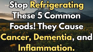 Stop Refrigerating These 5 Common Foods! They Cause Cancer, Dementia, and Inflammation.