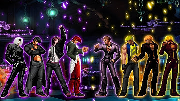 [KOF Mugen] Kyo-Iori Team VS. K Dash Team [Marcos VS. Wakanda] Match 12