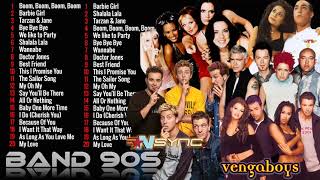 Spice Girls, Britney Spears, NSYNC, Aqua, Vengaboys, Toy Box, Backstreet Boy, WestLife