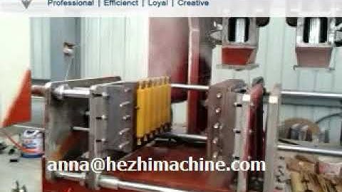 hot box foundry sand core shooting test production-hezhi machine