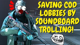 Soundboard Trolling Sniper SAVES COD with LAUGHS! (HILARIOUS)