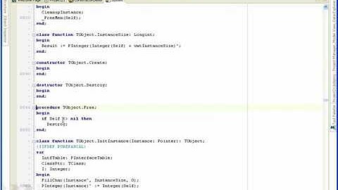 Turbo Delphi - ConstructorsDestructors