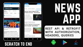 Android 스튜디오의 뉴스 앱 | Android 스튜디오에서 뉴스 앱을 만드는 방법 | 뉴스 앱 |개조 |REST API screenshot 4