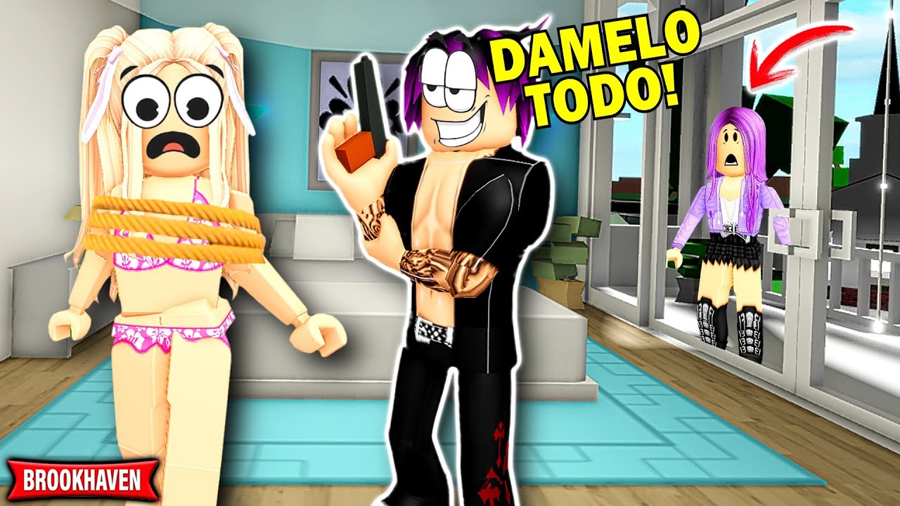 MI MEJOR AMIGA ES ACOSADA en ROBLOX BROOKHAVEN RP - KATY ROBLOX