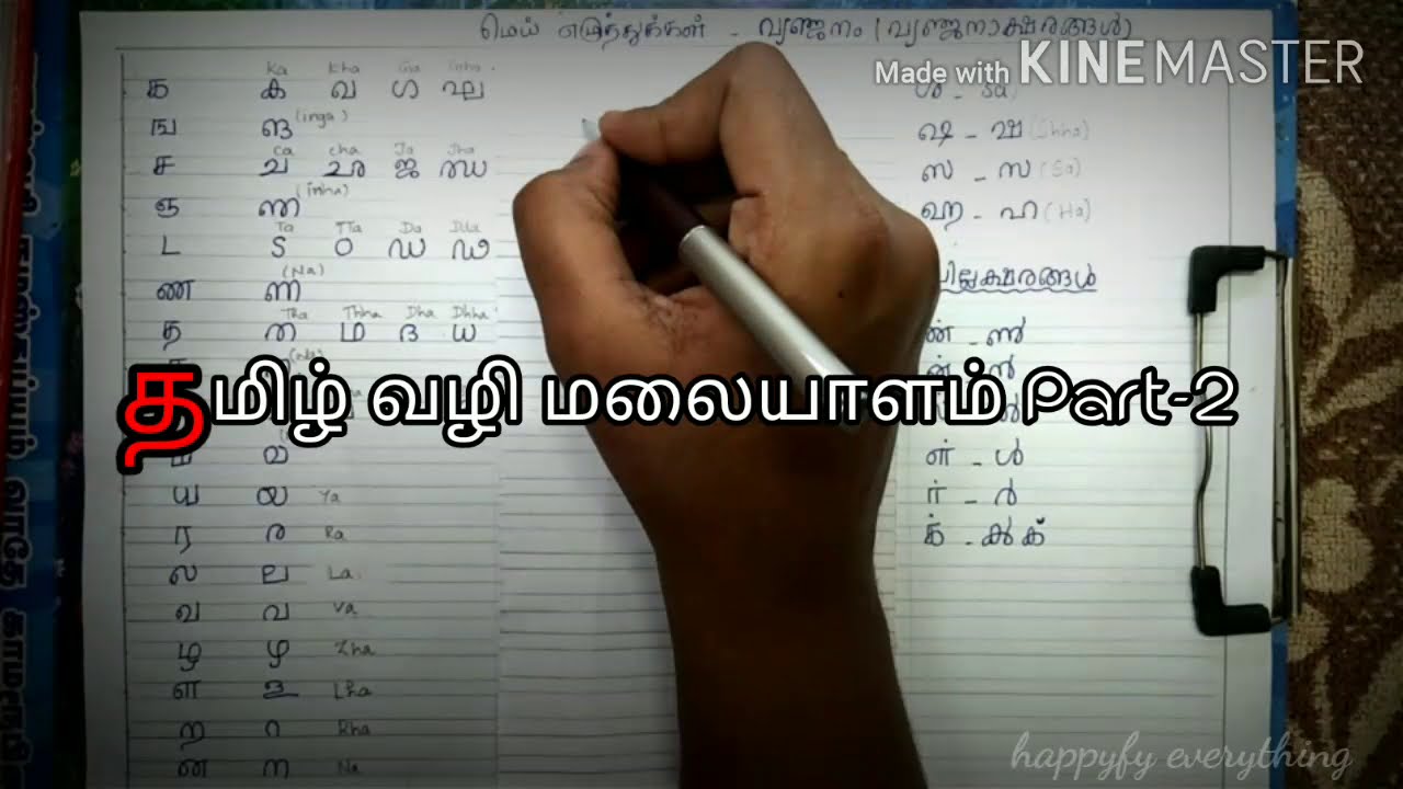 what is the malayalam word of assignment