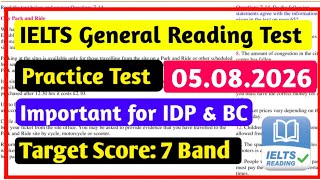 IELTS Reading General Training Practice Test 2026 With Answers | IELTS Reading Test General Training IELTS Reading General Training Practice Test 2026 With Answers | IELTS Reading Test General Training