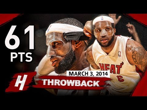 The Game MASKED LeBron James BECAME a LEGEND 2014.03.03 vs Bobcats - 61 Points, EPIC NIGHT!