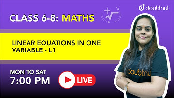 LINEAR EQUATIONS IN ONE VARIABLE | Class 8 NCERT Maths | 7 PM Class By Bharti Ma