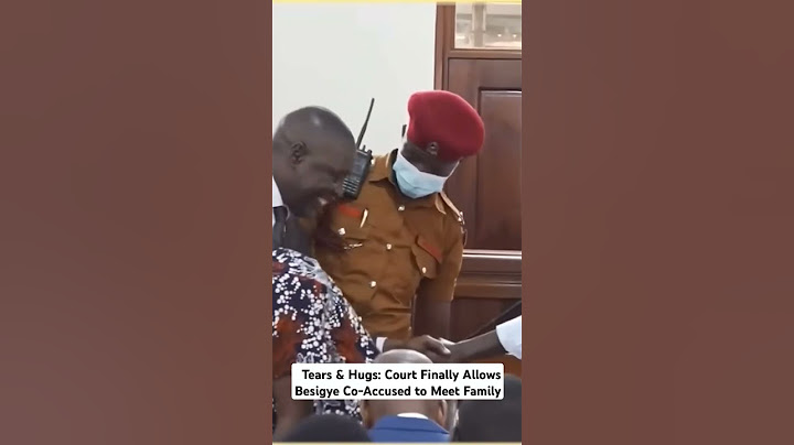 Tears & Hugs: Court Finally Allows Besigye Co-Accused to Meet Family. #jsc #katsande #sabc