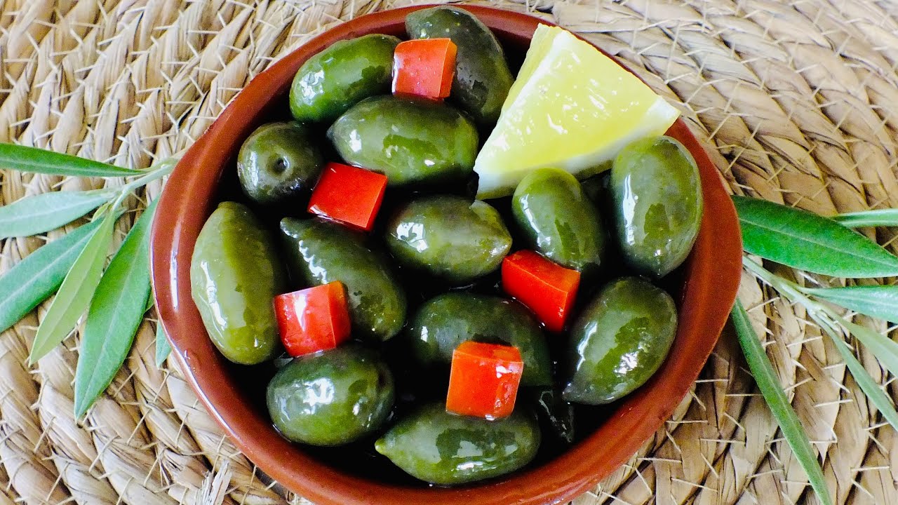 Aceitunas  Verdes Curadas en Sosa Cáustica 🫒 ACEITUNAS CHUPADEDOS