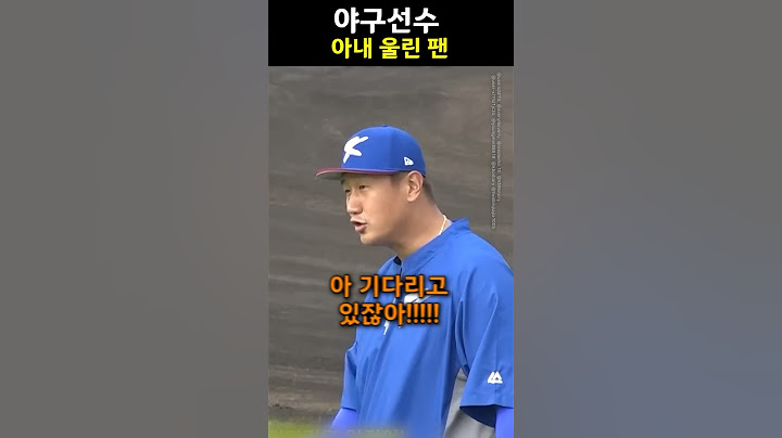 야구선수 아내 울린 팬