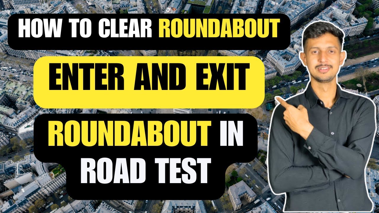 How to Enter and Exit Roundabout in Road Test | Dubai Driving License | RTA Road Test Dubai