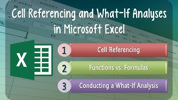 Excel Lesson 03: Cell Referencing and What-If Analyses in Microsoft Excel