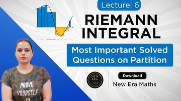 Riemann Integral | Ex- 1.1 | Real Analysis Maths BA/BSc 3rd Year | New Era Maths Classes