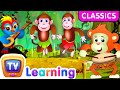 Five Little Monkeys Jumping on the Bed - The Smart Monkeys - Kids Songs - ChuChu TV Classics