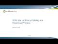 Apr 08, 2026 - 2026 Market Policy Catalog and Roadmap Process