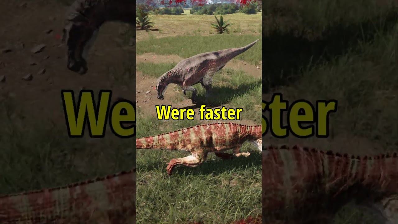 These 2 dinosaurs jumped me, But I survived 