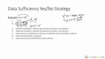 GMAT Data Sufficiency Yes/No Strategy