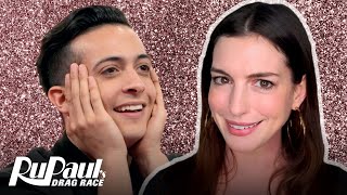 Anne Hathaway (Virtually) Joins The Queens In The Werk Room! | RuPaul’s Drag Race