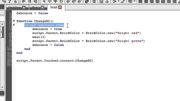 Roblox LUA Basics - Colour changing parts - Part 2