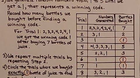 7th Grade Math 13.4a, Designing and Conducting a Simulation for a Simple Event