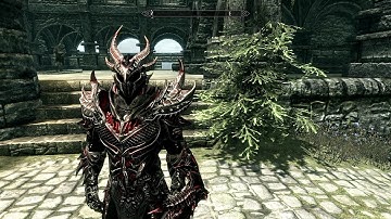 Skyrim Daedric Armor and weapon Improvement (Mod)