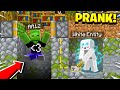 Pranking as WHITE ENTITY in Minecraft! (He *FREAKED* When He Saw The White Entity) - Realms EP58