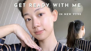 GRWM in NY 跟我一起準備 日常大地色妝容 蓬鬆大捲髮 | It's Jcnana