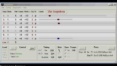 The Sequetron MkII plays microKORG, demo part 2