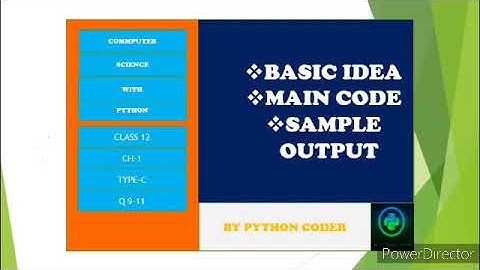Computer science with python||Class12||Sumita Arora||Chapter 1||Q9-11