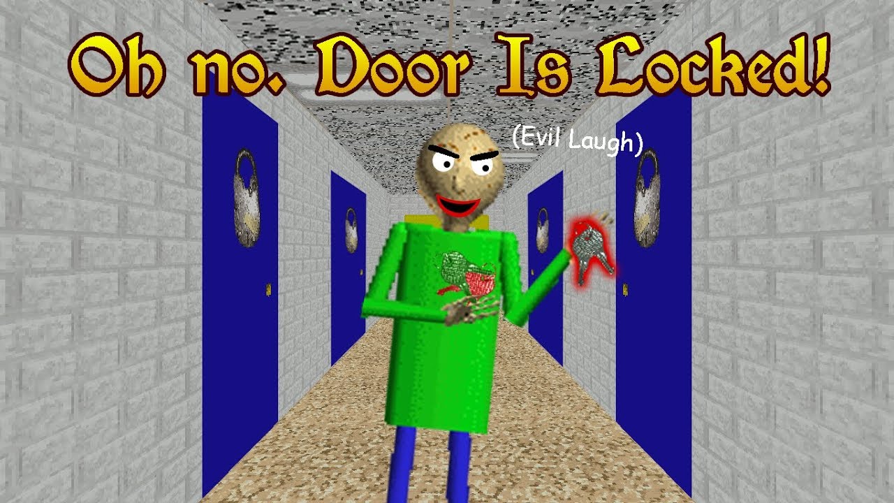 Oh Noes Everything Is Locked [Baldi's Basics Mod] - YouTube