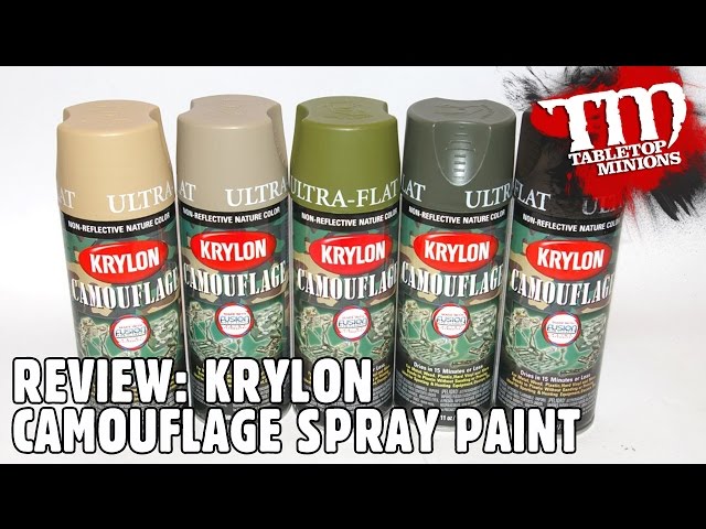 KRYLON 4293 OLIVE Camouflage Non-Reflective Ultra-Flat Finish Spray Paint  11oz