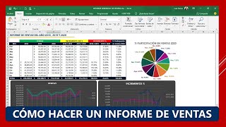 INFORME DE VENTAS - (para emprendedores) Cómo Hacer un INFORME DE VENTAS sencillo en excel.