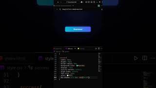 ✨ Stylish Download Button Animation | HTML CSS JavaScript | Progress Bar | #html #css #javascript
