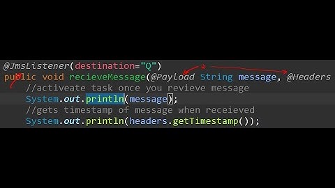 Receiving Messages - JMS  --- Java Spring Cloud: Introduction to Microservices (Skillsoft)