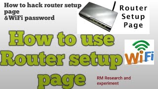 how can use Router setup page? router setup page kaise use!#with Android in simple way |hack WiFi screenshot 5