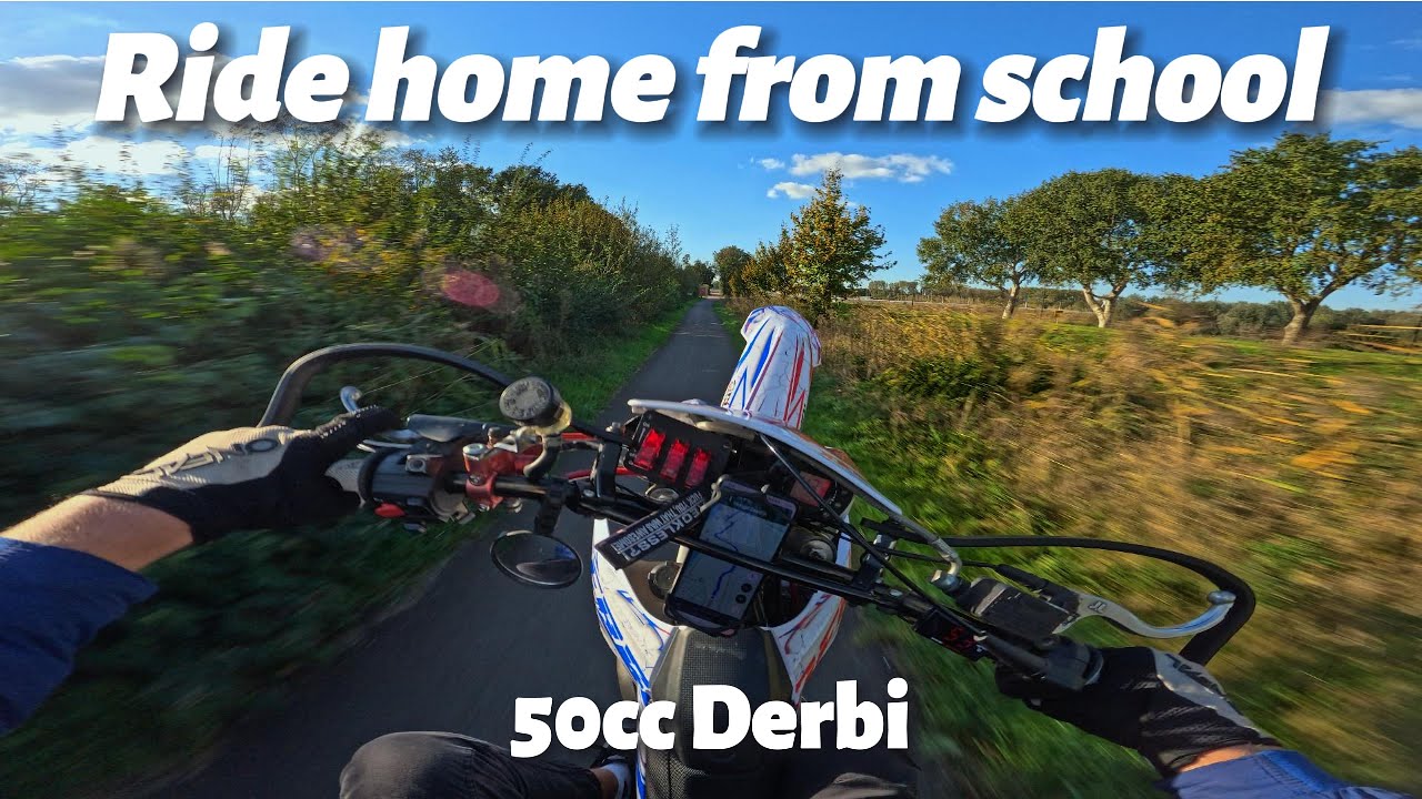 HIGH SPEED RIDE TO HOME | DERBI SENDA 50CC