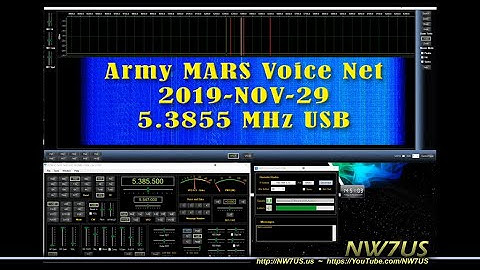 Army MARS 5.3855 MHz Upper Side Band (USB) @ 1450 UTC 29 NOV 2019