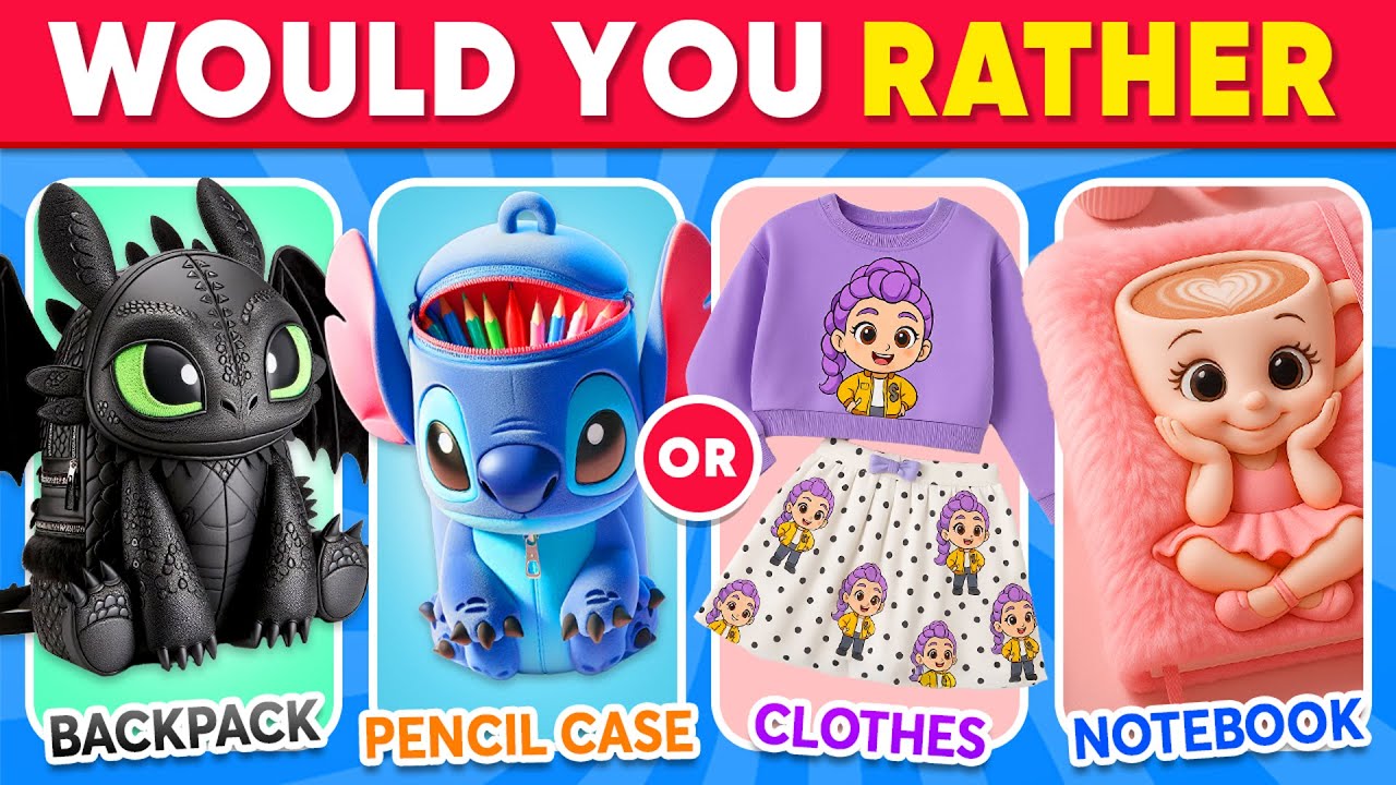 Would You Rather - Ultimate School SUPPLIES & Stationery Edition 🎒🦄🌈📒 Quiz Galaxy