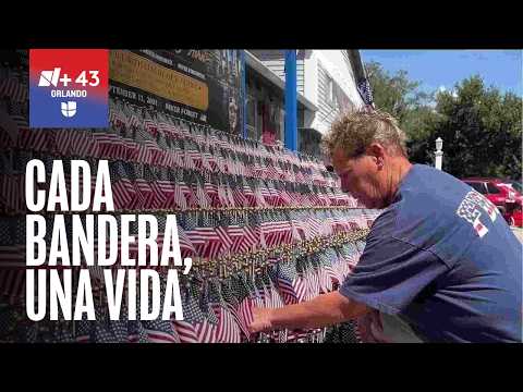 Tributo en Kissimmee: Miles de banderas honran a las víctimas y héroes de la tragedia del 9/11