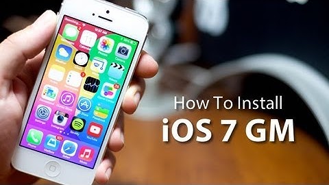 How To Install iOS 7 GM