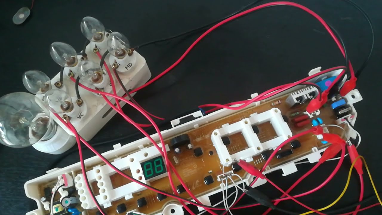 como probar tarjeta de lavadora samsung usando un probador casero