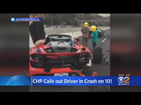 McLaren 570 Damaged In Race Against Lamborghini On 101 Freeway