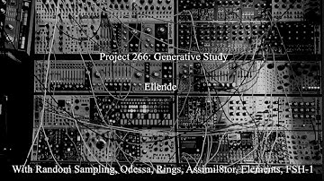 Generative Study with Odessa, Assimil8tor, Morphagene, Rings. Eurorack - modular synth