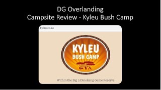 Kyleu Bush Camp - Dinokeng Big 5 Game Reserve -Campsite Review-DG Overlanding-Rustic camping Gauteng