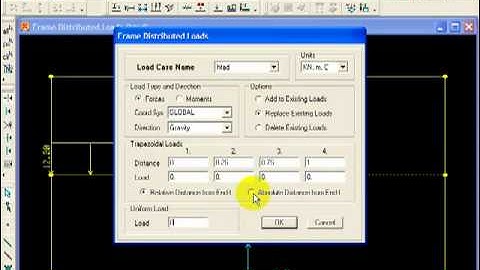 Gán tải đều - SAP 2000 Guide