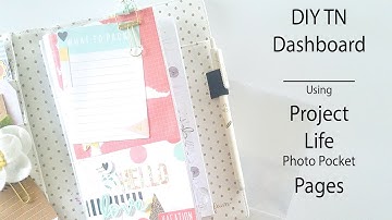 DIY Travelers Notebook Dashboard Insert | Using Project Life Photo Pocket Pages