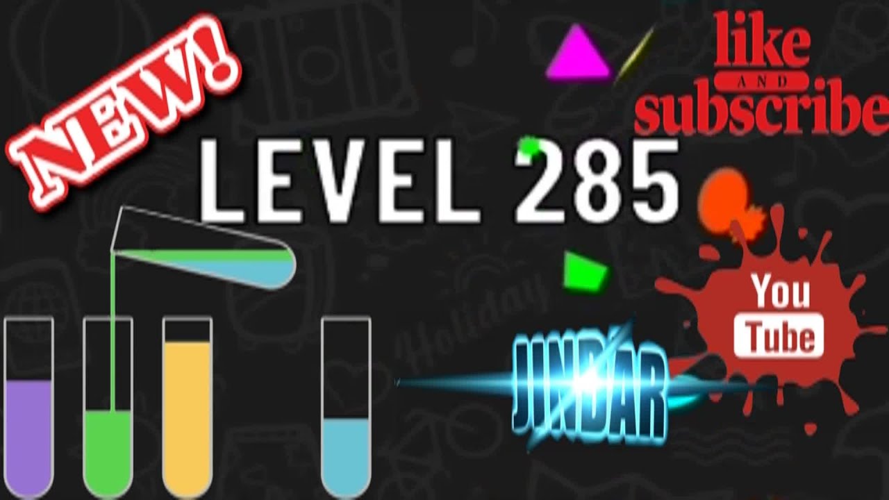 Sort Stack App Level 285 WATER Sort Puzzle Level 285 CUP sort puzzle Level 285 - YouTube