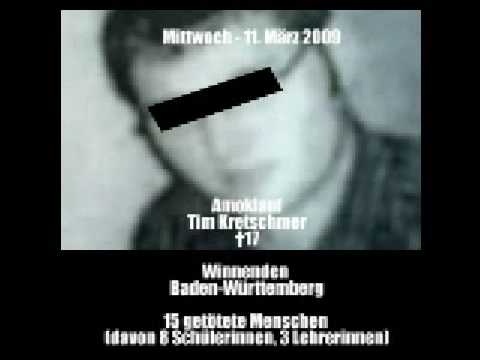 11 MÃ¤rz 2009 ... Amoklauf eines 17 JÃ¤hrigens an der Albertville Schule Translation for International Viewers: Winnenden in Baden- WÃ¼rttemberg in the Town with about 28.000 citizen 16 people died in a school shooting/rampage. Site of crime is the Albertville Realschule the area is now closed off. Hundreds of police officers are on duty, special units, snipers and police helicopters observe the scene from the sky.Ambulance is ready to depart at any momet. At about 9.30 tim kretschmer infiltrates the school and kills 9 students and 3 teachers trying to escape he kills another 3 people on his way. The police shoots the killer. His motive is still unclear.